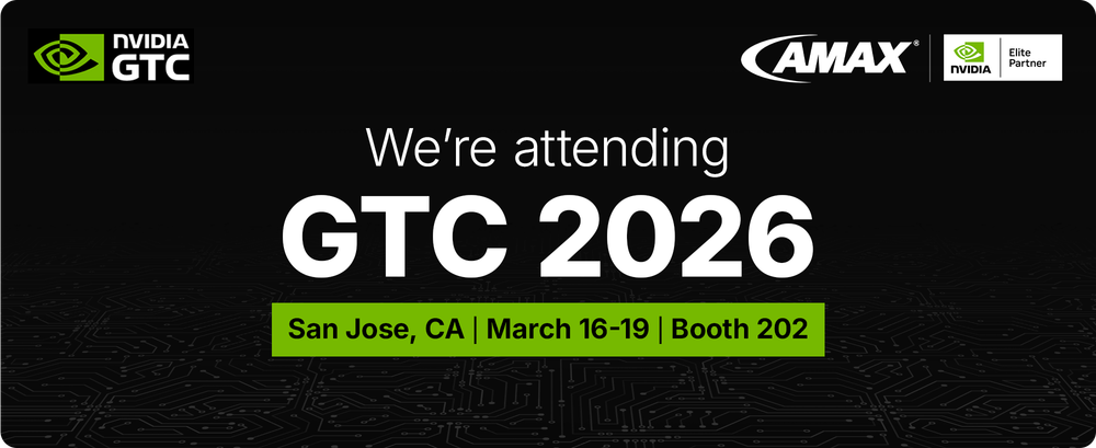 AMAX attending NVIDIA GTC 2026 in March 2026 at Booth 202