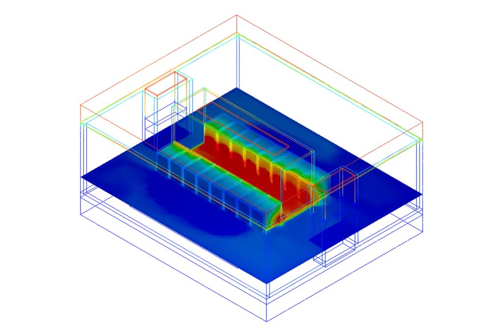 CFD AC model of a 16 Rack NVIDIA NVL72 SuperPOD